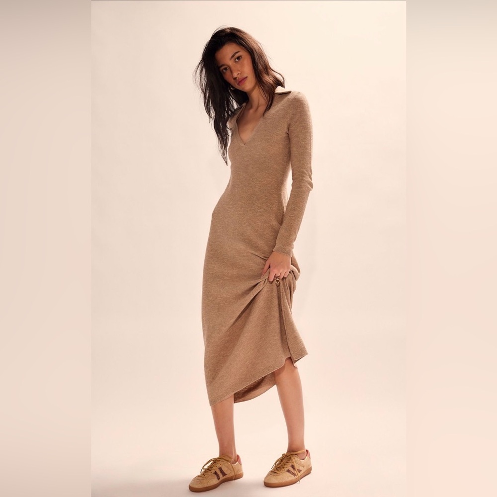 NWT Free People free-est Audrina Cotton Linen Dress Size L